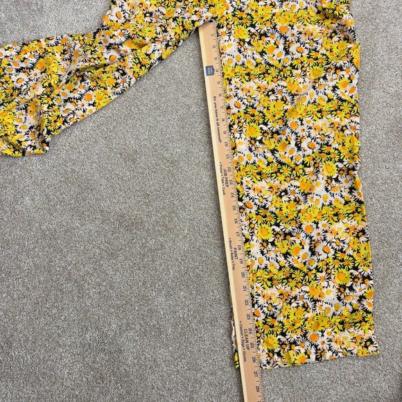 UO Urban Outfitters Carmen Pull On Floral Printed Pant Womens Size L Boho Spring - Picture 12 of 12